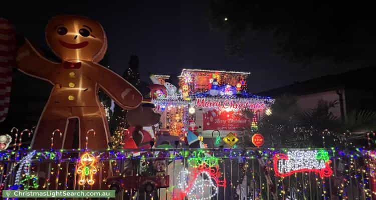 Christmas Light display at 8 Clisdell Avenue, Canterbury
