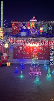 Christmas Light display at 8 Clisdell Avenue, Canterbury