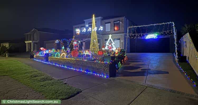 Christmas Light display at 54 Baden Powell Drive, Tarneit