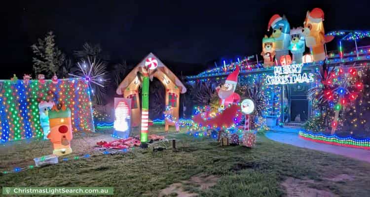 Christmas Light display at 14 Meredith Close, Narre Warren South