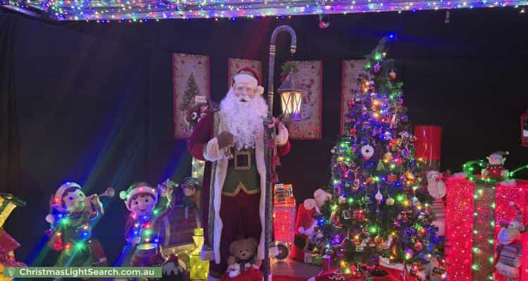 Christmas Light display at 21 Burke Parade, Hewett