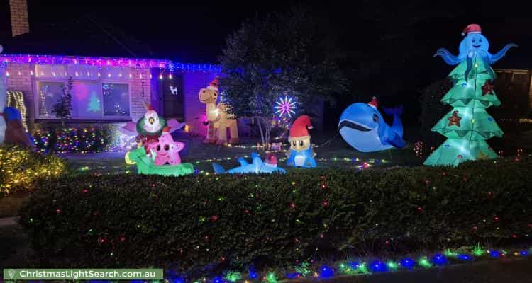 Christmas Light display at 19 Pope Avenue, Boronia