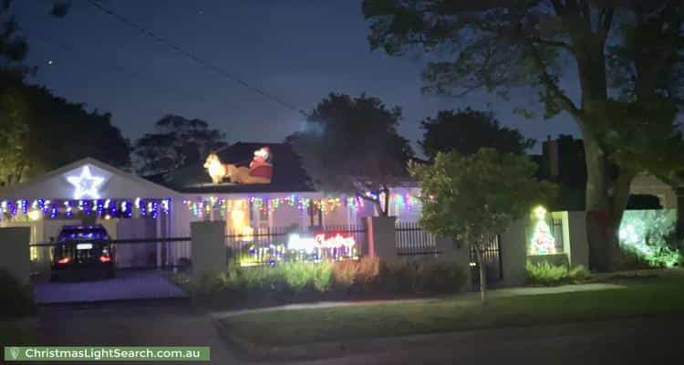 Christmas Light display at 6 Coolac Street, Cheltenham
