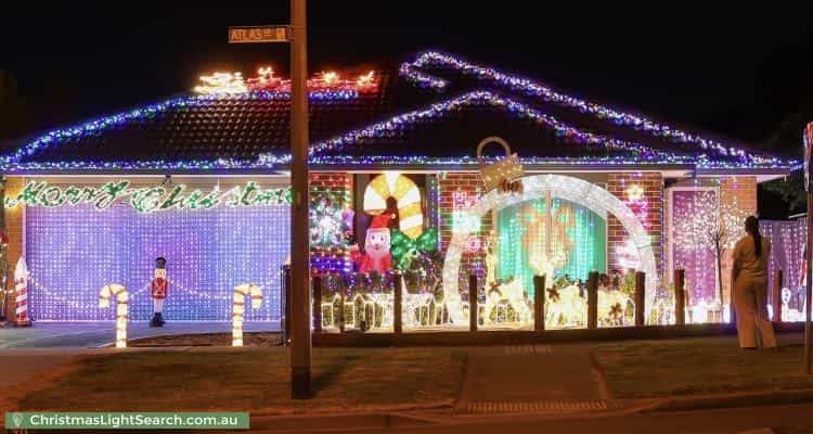 Christmas Light display at 10 Atlas Drive, Cranbourne West