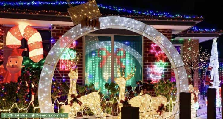 Christmas Light display at 10 Atlas Drive, Cranbourne West