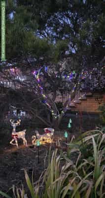 Christmas Light display at  Owen Court, Christie Downs