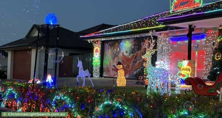 Christmas Light display at 3 Beaumont Crescent, Pacific Pines