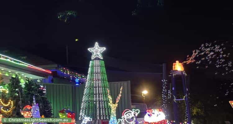 Christmas Light display at 3 Beaumont Crescent, Pacific Pines