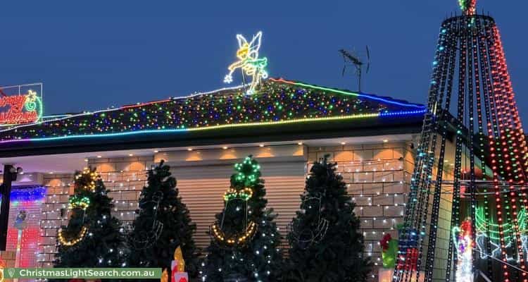 Christmas Light display at 3 Beaumont Crescent, Pacific Pines