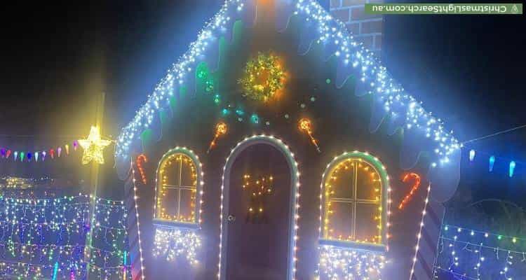 Christmas Light display at  Reveley Court, Samson