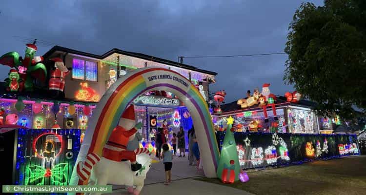 Christmas Light display at 14 Bundilla Avenue, Winston Hills