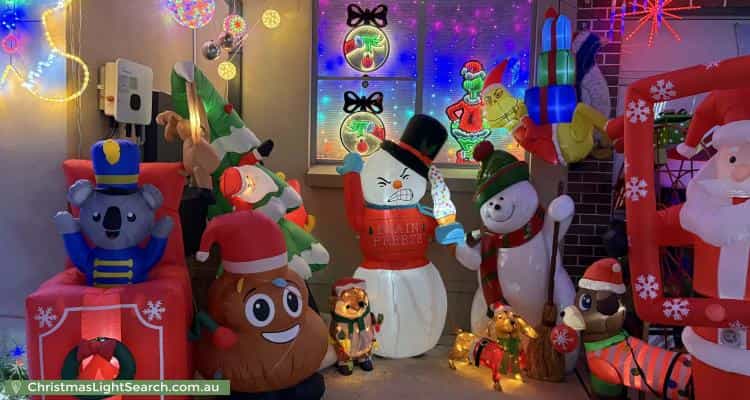Christmas Light display at 14 Bundilla Avenue, Winston Hills