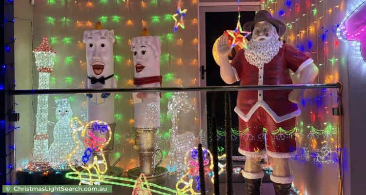 Christmas Light display at 14 Bundilla Avenue, Winston Hills