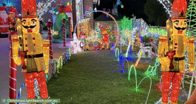 Christmas Light display at 14 Bundilla Avenue, Winston Hills