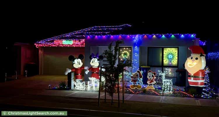 Christmas Light display at 4 Woodhall Way, Munno Para Downs