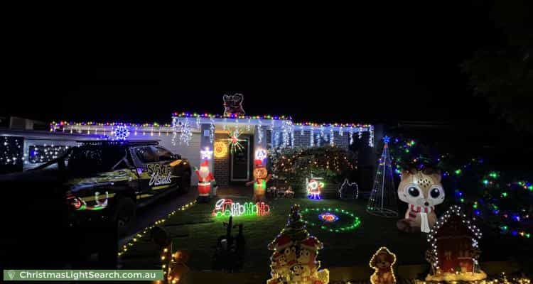 Christmas Light display at 19 Denton Drive, Officer