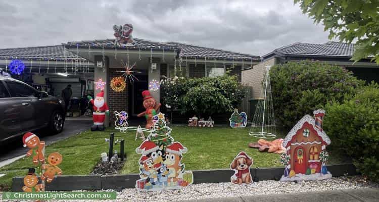 Christmas Light display at 19 Denton Drive, Officer