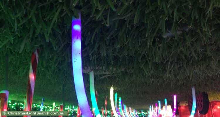 Christmas Light display at 61 Stoney Creek Road, Bexley