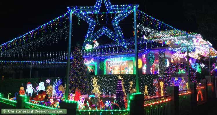 Christmas Light display at 61 Stoney Creek Road, Bexley