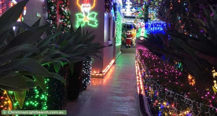 Christmas Light display at 61 Stoney Creek Road, Bexley