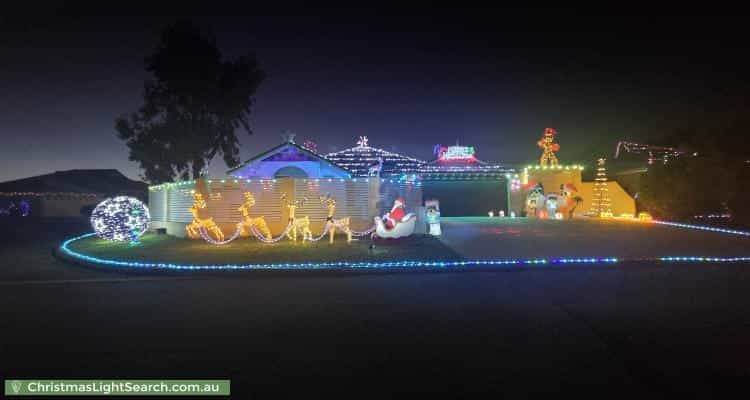 Christmas Light display at 9 Atanasoff Road, Tapping