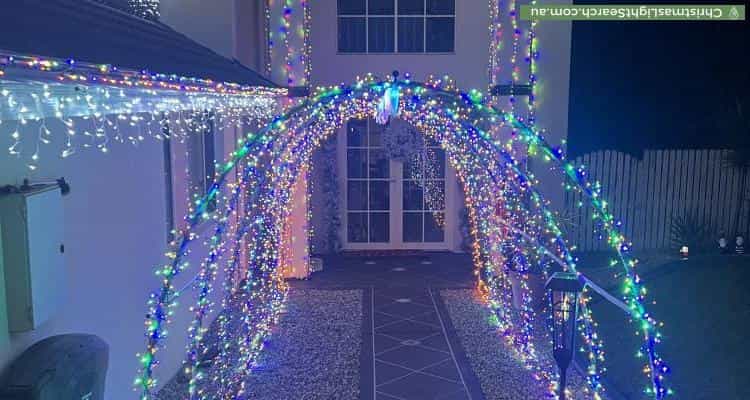 Christmas Light display at 5 Cash Court, Austins Ferry