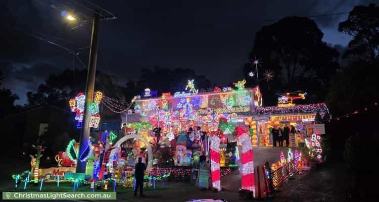 Christmas Light display at 11 Rawdon Court, Boronia