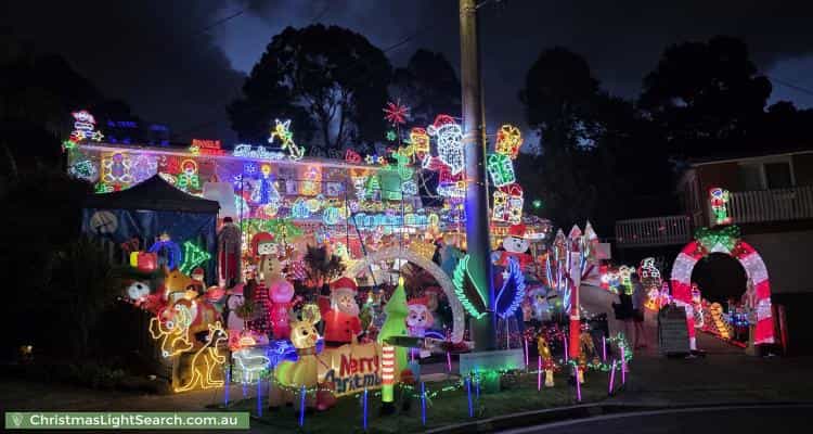 Christmas Light display at 11 Rawdon Court, Boronia