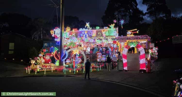 Christmas Light display at 11 Rawdon Court, Boronia
