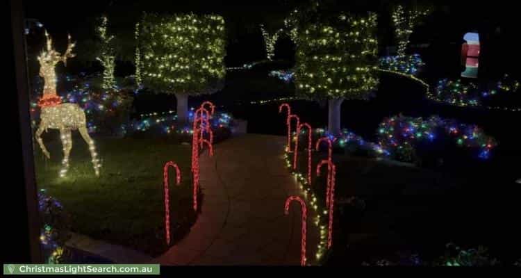 Christmas Light display at 58 Caithwill Court, Narre Warren North