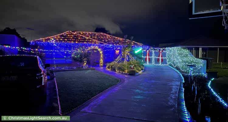 Christmas Light display at 10 Jenhill Court, Rowville