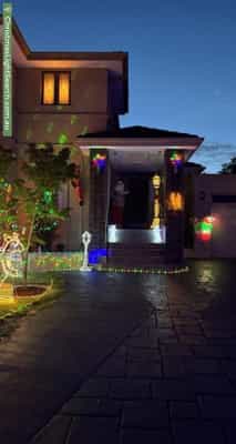 Christmas Light display at 18 Belvoir Street, Doncaster East