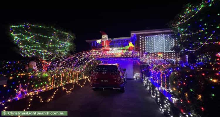 Christmas Light display at 41 Cameron Avenue, Oakleigh South