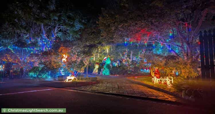 Christmas Light display at 12 McLaren Street, Upwey
