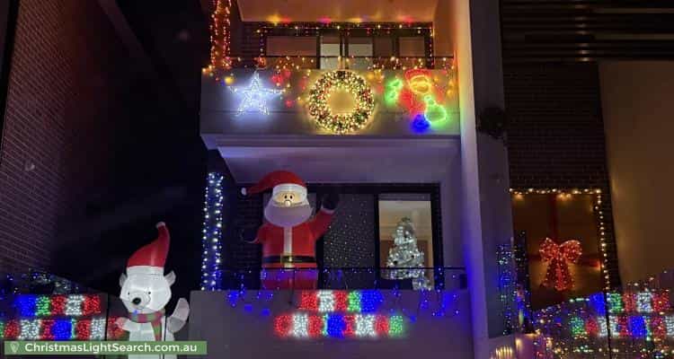 Christmas Light display at 17 Birdsall Avenue, Condell Park