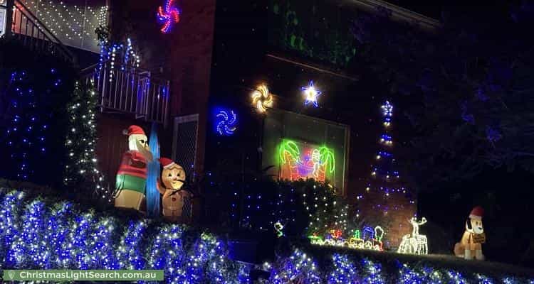 Christmas Light display at 25 Jackson Crescent, Pennant Hills