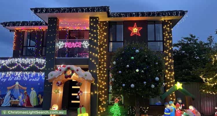 Christmas Light display at 10 Incana Road, Margate