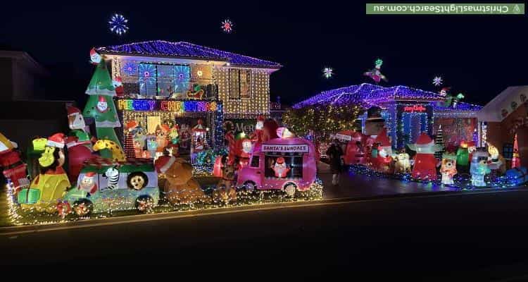 Christmas Light display at 6 Florence Street, Mount Martha
