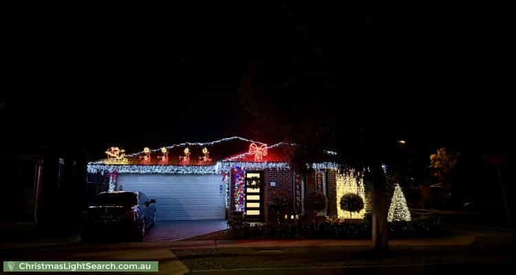 Christmas Light display at 47 Maracana Circuit,  Strathtulloh