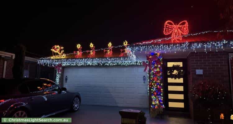 Christmas Light display at 47 Maracana Circuit,  Strathtulloh