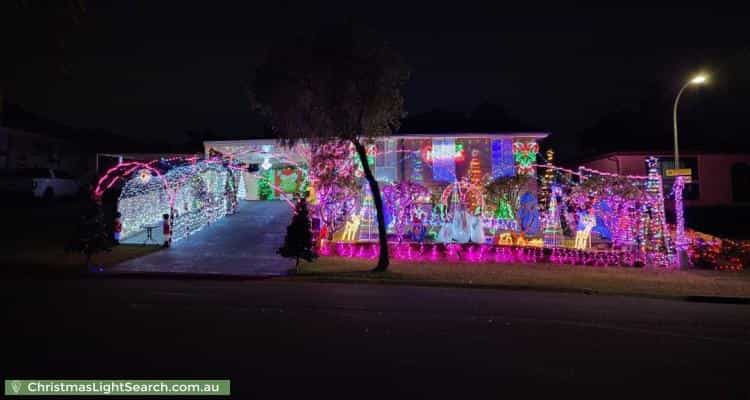 Christmas Light display at 10 Bottlebrush Drive, Cranebrook