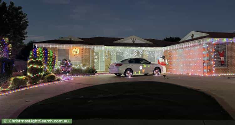 Christmas Light display at 20 Whiteley Street, Conder
