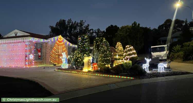 Christmas Light display at 20 Whiteley Street, Conder