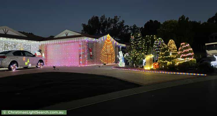 Christmas Light display at 20 Whiteley Street, Conder