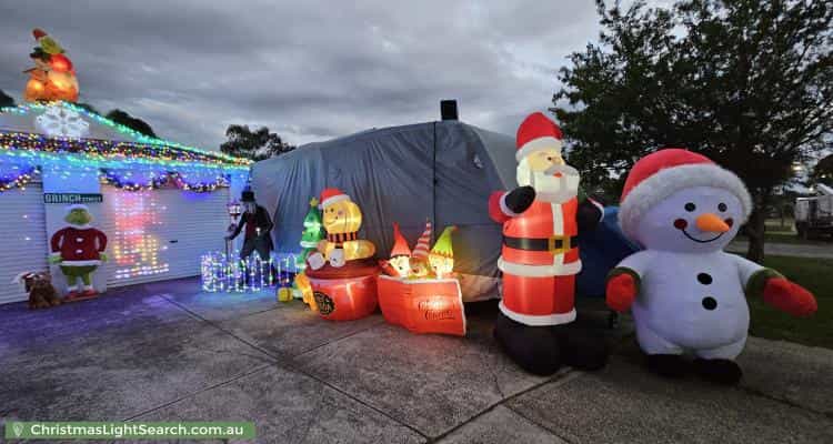 Christmas Light display at 2 Hartsmere Drive, Berwick