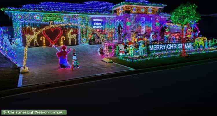 Christmas Light display at 5 Challenger Street, Gregory Hills