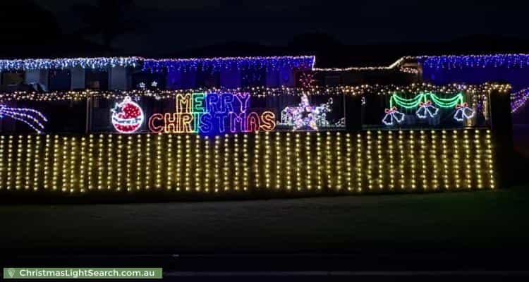Christmas Light display at 6 Lewis Place, Manly West