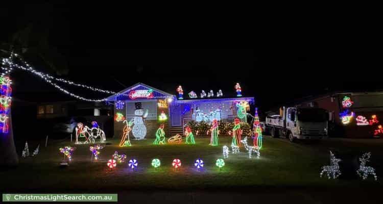Christmas Light display at 30 Nymboida Street, Greystanes