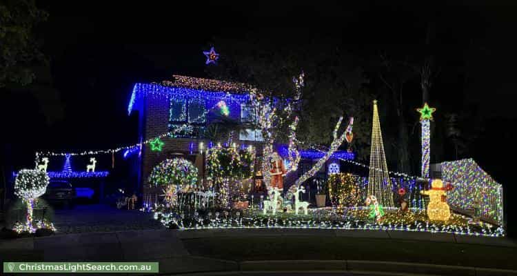 Christmas Light display at 7 Carramar Court, Bayswater