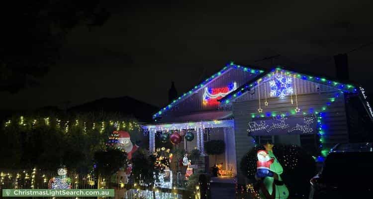 Christmas Light display at 33 Francis Street, Coburg